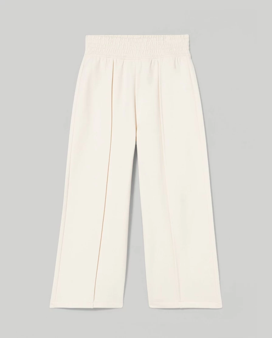 "Blukids Girls' Wide Leg Brushed Cotton Trousers for Children"