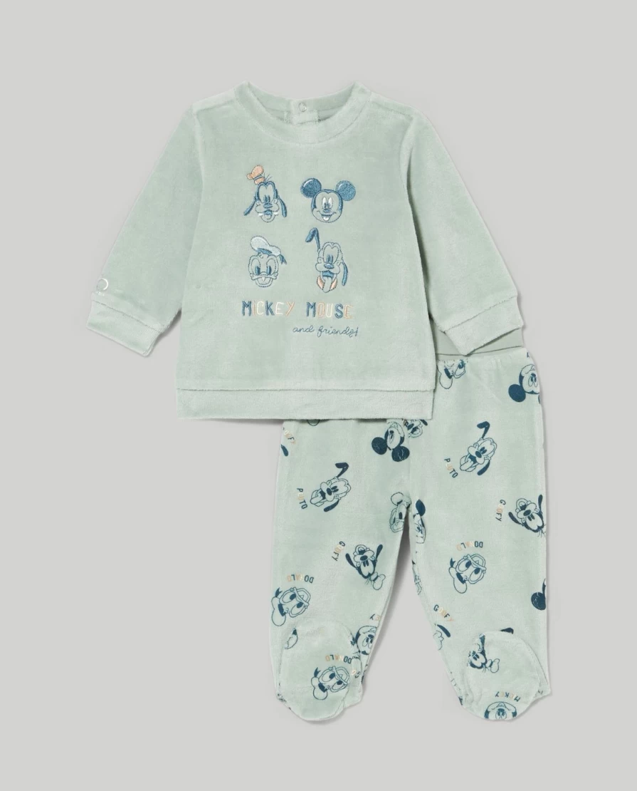 Blukids Newborn Baby Chenille Outfit Set - Soft Cozy Unisex Infant Clothes for Birth