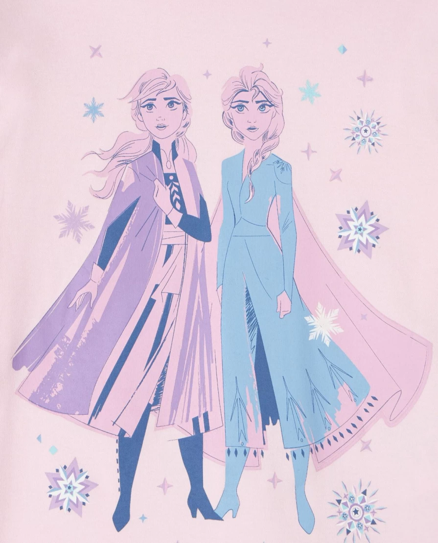 Blukids Girls Frozen 2-Pack Long Sleeve Pajama Set for Children