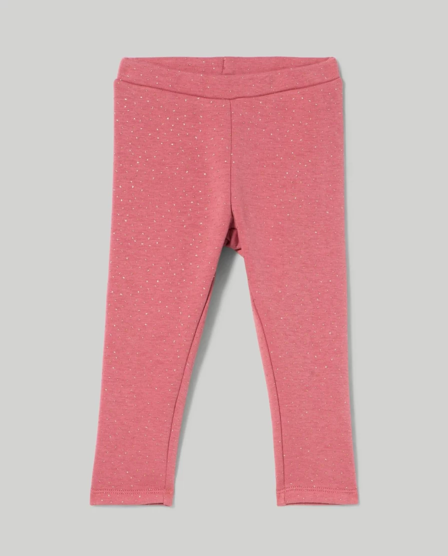 Blukids Newborn Baby Girls Leggings with Lurex Thread Embroidery - Soft & Stylish