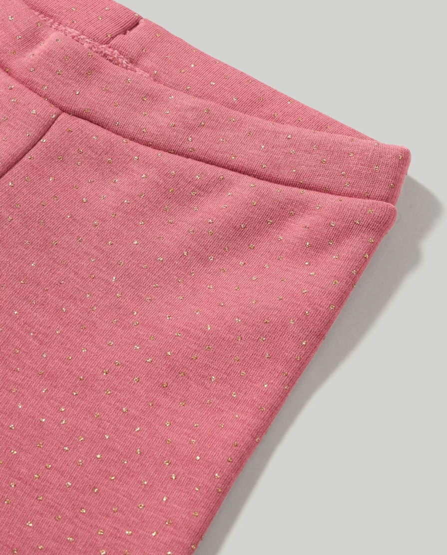 Blukids Newborn Baby Girls Leggings with Lurex Thread Embroidery - Soft & Stylish