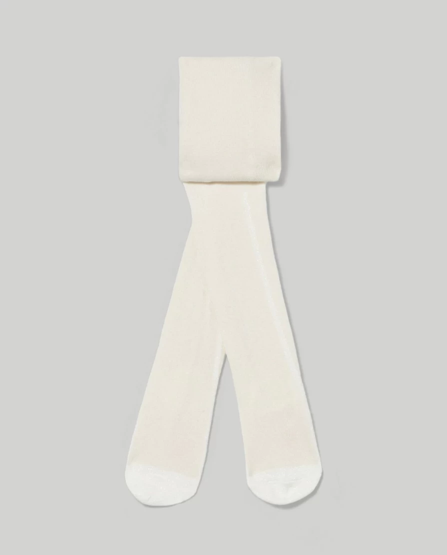 Blukids Newborn Baby Girls Jacquard Tights with Lurex Thread - Soft & Stylish