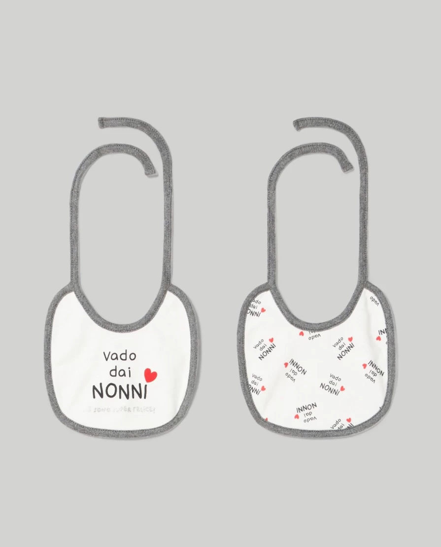 Blukids 2-Pack Drawstring Closure Baby Bibs for Newborns and Infants