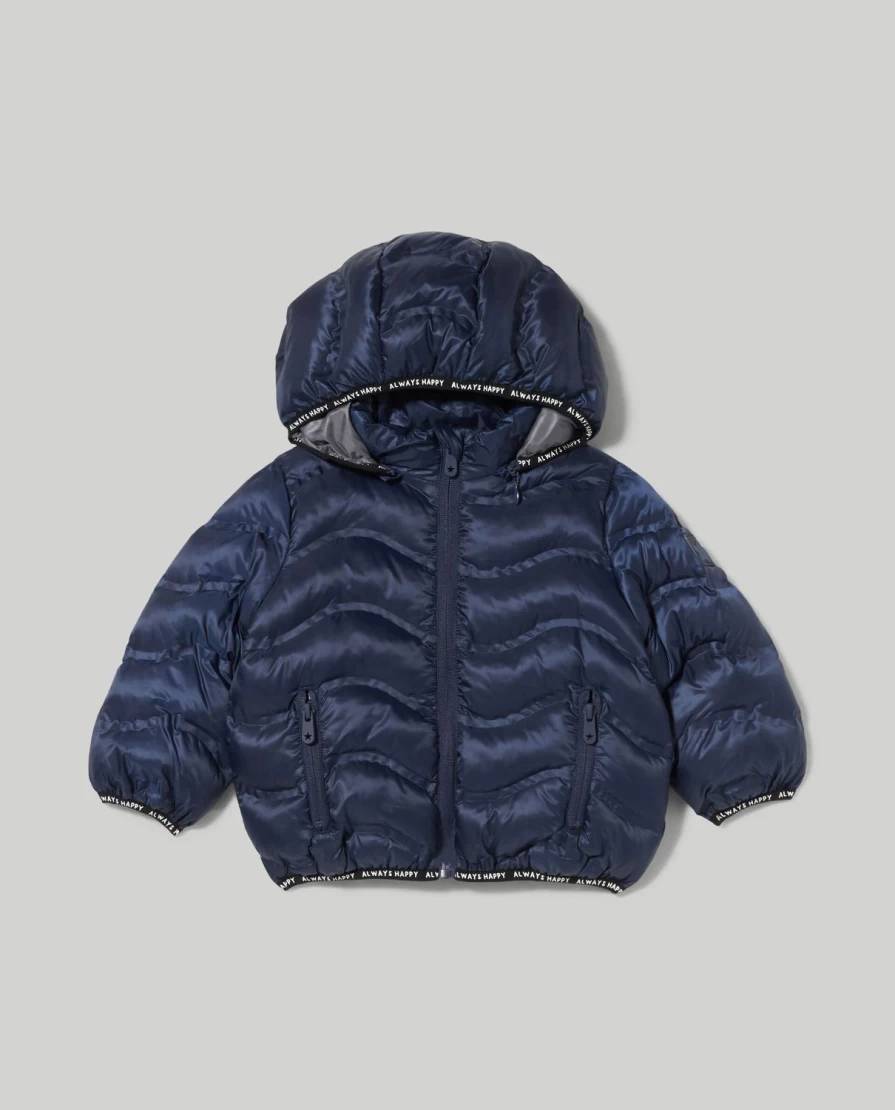 Blukids Newborn Baby Hooded Padded Jacket - Soft Warm Winter Coat for Infants