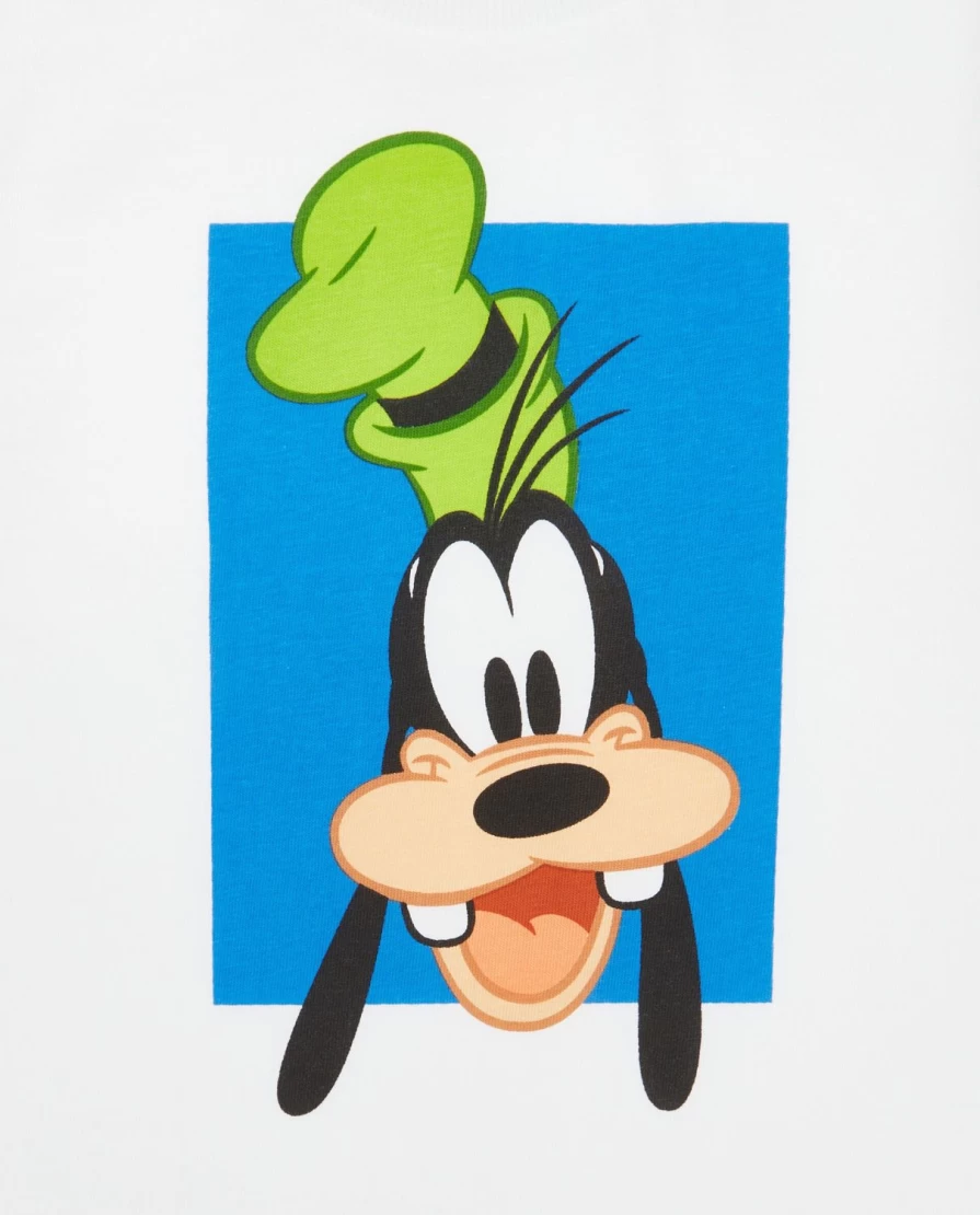 Blukids Newborn Goofy Print 100% Cotton T-Shirt for Babies