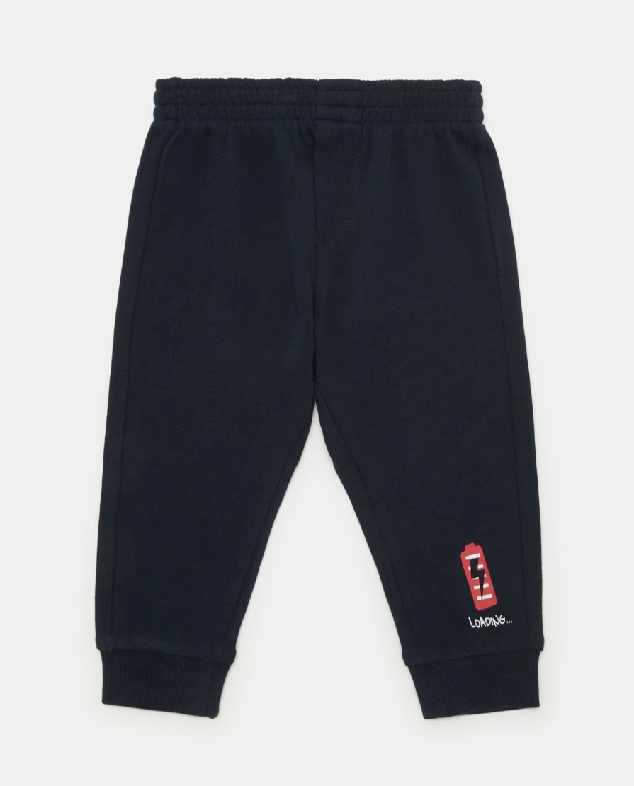 Blukids Newborn Cotton Sweatpants with Adorable Baby Print - Soft & Comfortable