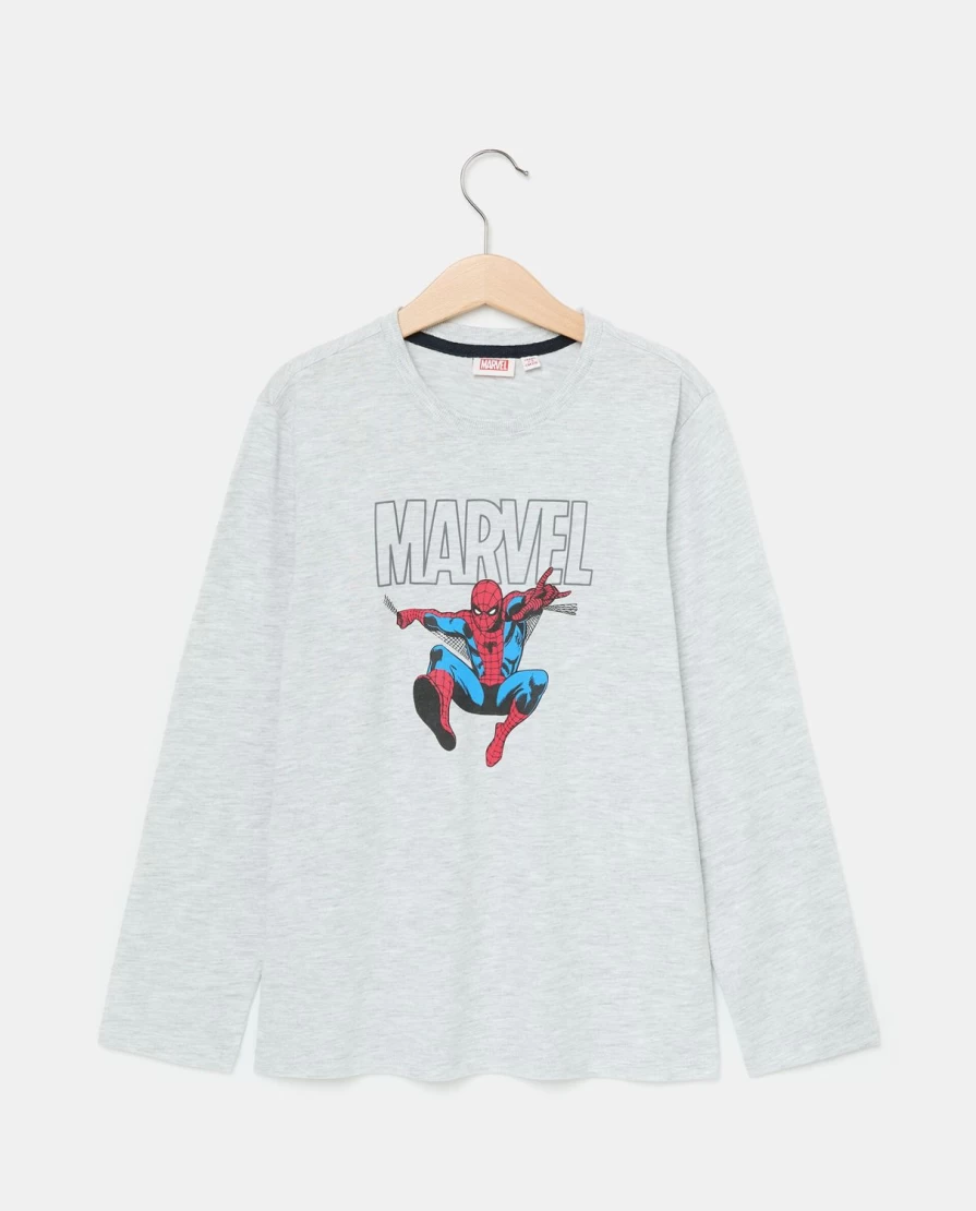"Blukids Marvel Printed Pure Cotton Crew-Neck T-Shirt for Kids"