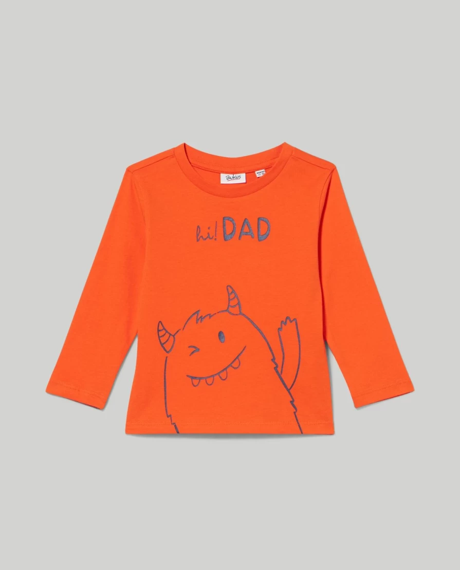 Blukids Newborn Baby Cotton T-Shirt with Cute Print - Soft & Comfortable Infant Tee
