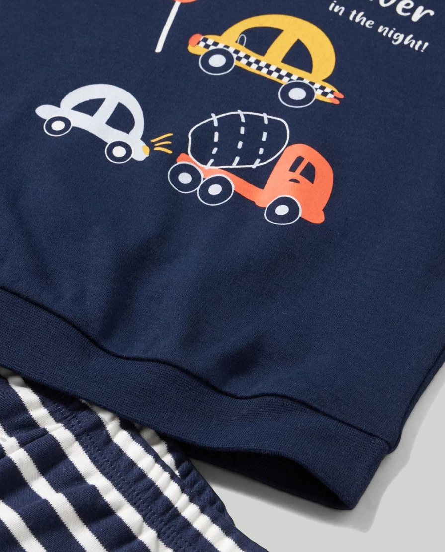 Blukids Newborn Pure Cotton Long Pajama Set - Soft Baby Sleepwear for Infants