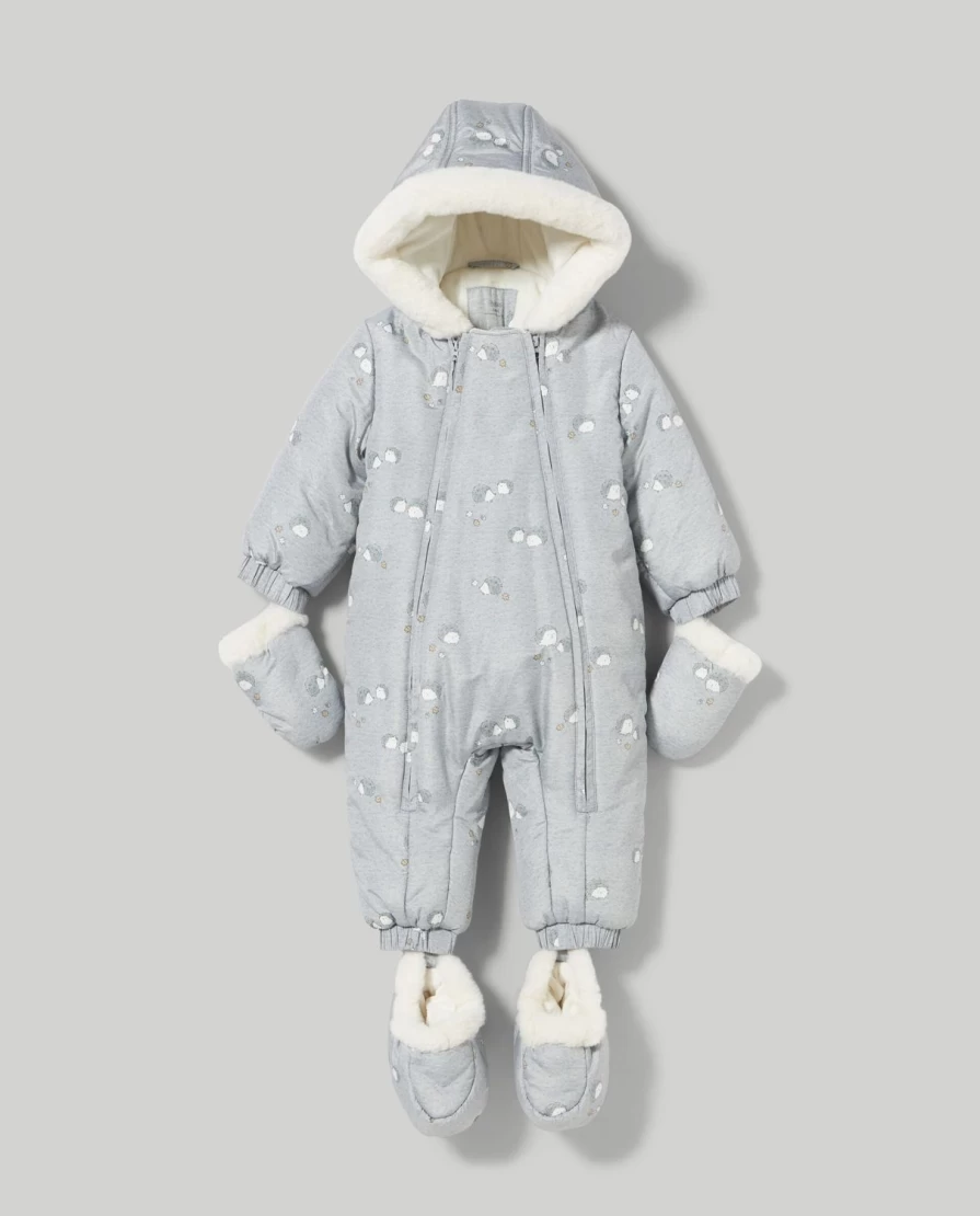 Blukids Baby Padded Outdoor Suit - Warm Winter Snowsuit for Infants and Toddlers
