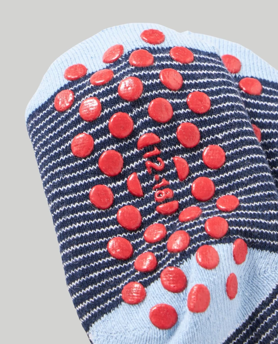 Blukids Non-Slip Newborn Baby Socks - Anti-Slip Grips for Infants