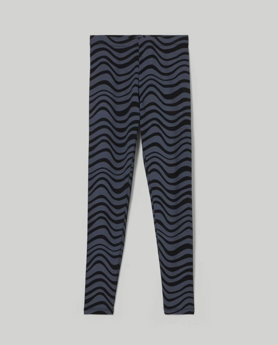 Blukids Youth Stretch Cotton Leggings with Fun Girl Print - Comfortable & Stylish