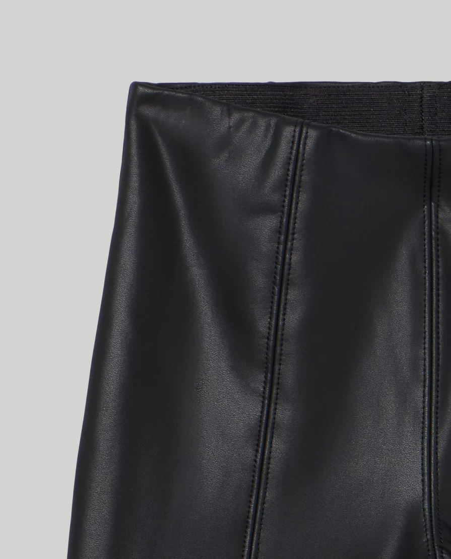 Blukids Girls' Faux Leather Pants for Children - Stylish & Comfortable Trousers