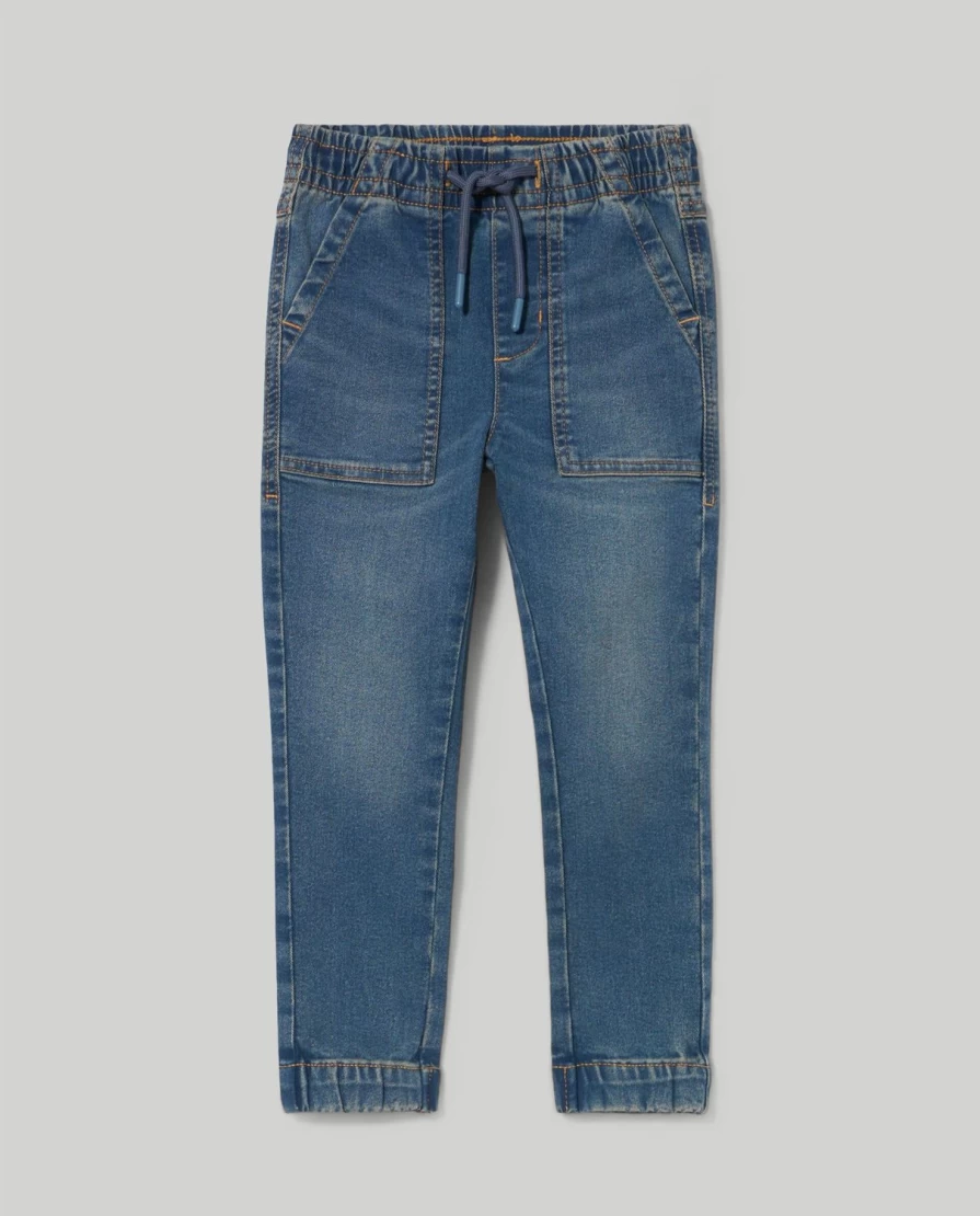 "Blukids Boys' Stretch Denim Joggers - Comfortable Kids' Casual Pants"
