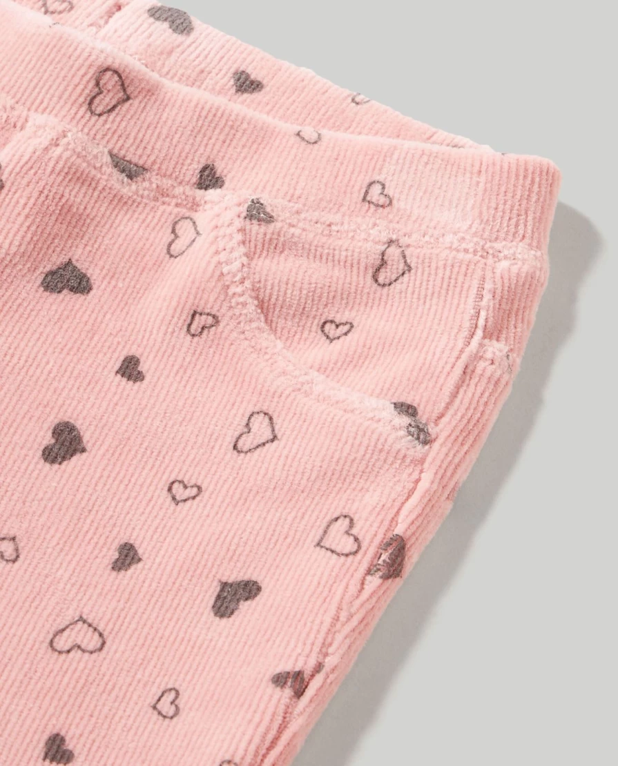 Blukids Ribbed Leggings for Newborn Baby Girls - Soft Comfortable Infant Leggings