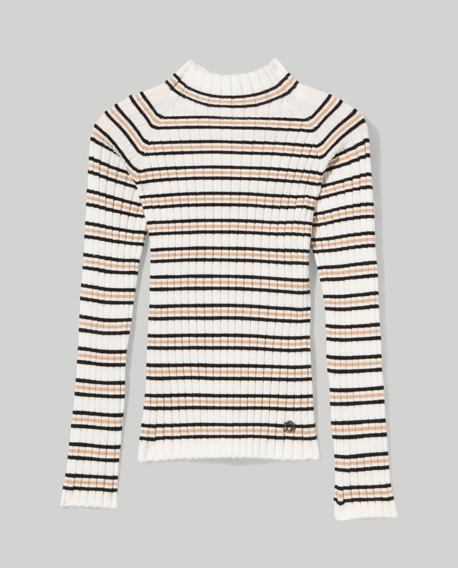 "Blukids Girls' Yarn-Dyed Striped Viscose Tricot Fabric – Soft & Comfortable Children's Wear Material"