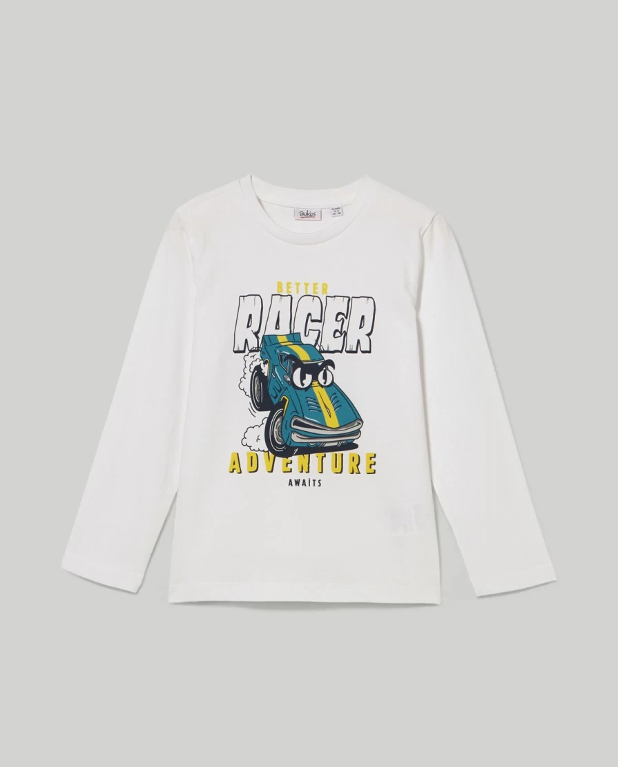 "Blukids Boys' Long Sleeve Cotton T-Shirt for Children"