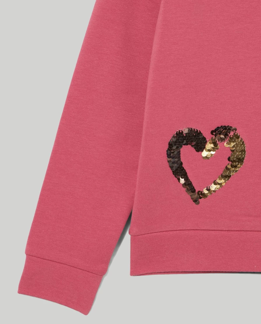 Blukids Girls' Sparkly Sequins Jogging Set - Stretch Brushed Fleece Tracksuit for Kids