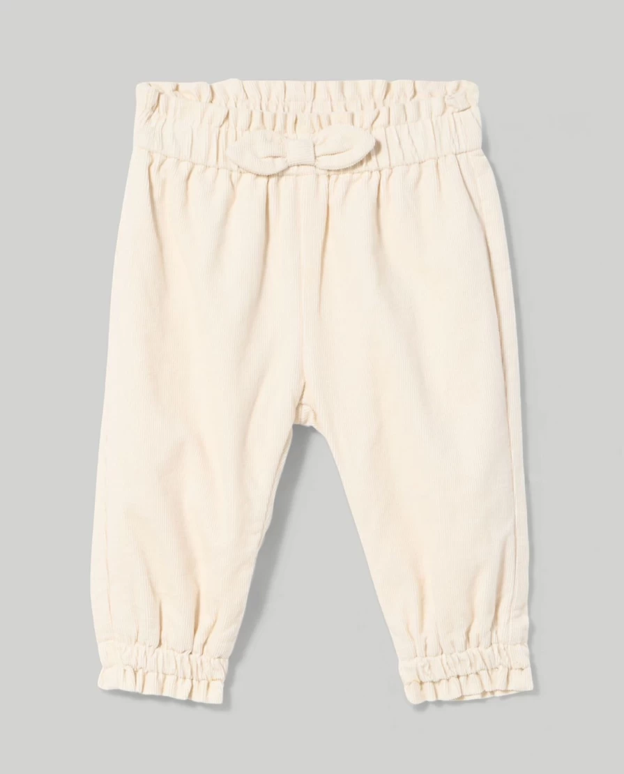 Blukids Newborn Baby Girls' Soft Pure Cotton Corduroy Trousers
