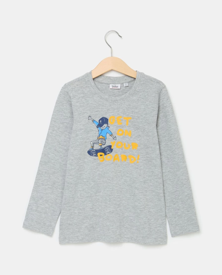 "Blukids Boys' Long Sleeve Cotton Jersey T-Shirt for Children"