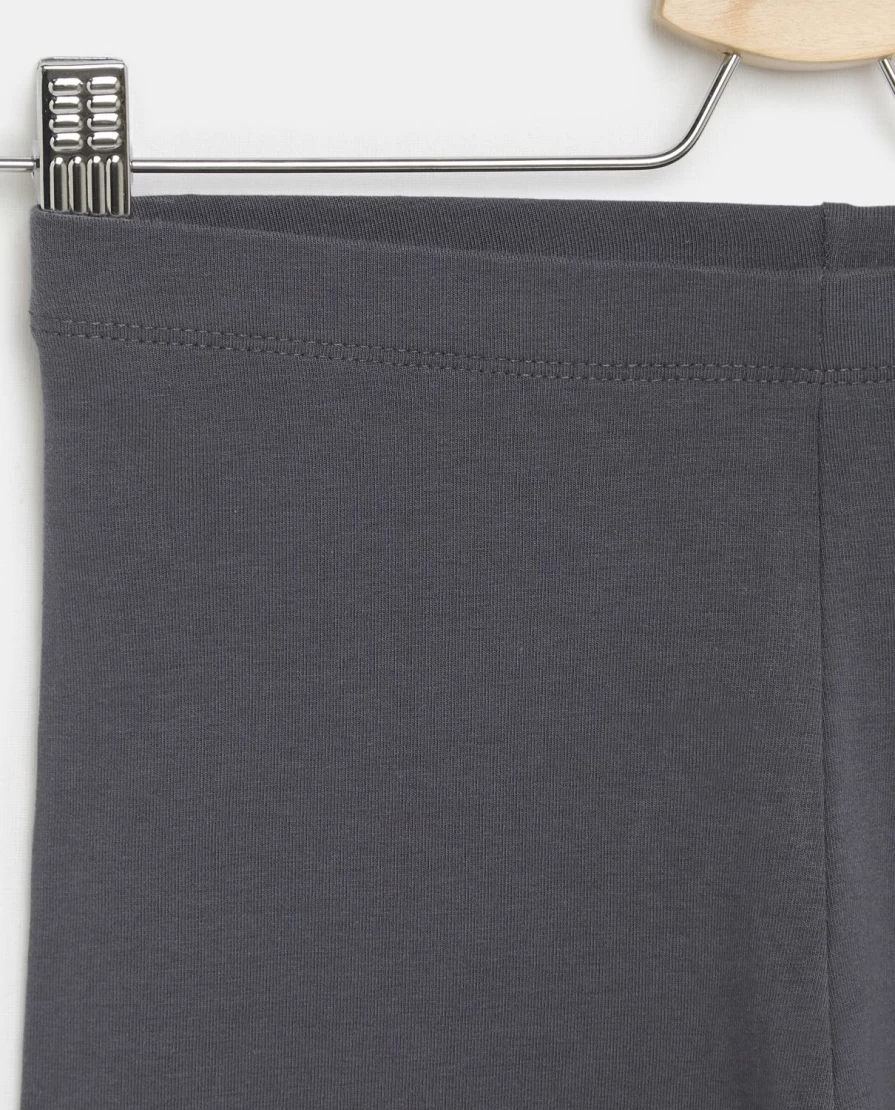 "Blukids Youth Girls' Solid Color Stretch Cotton Leggings - Comfortable & Soft"