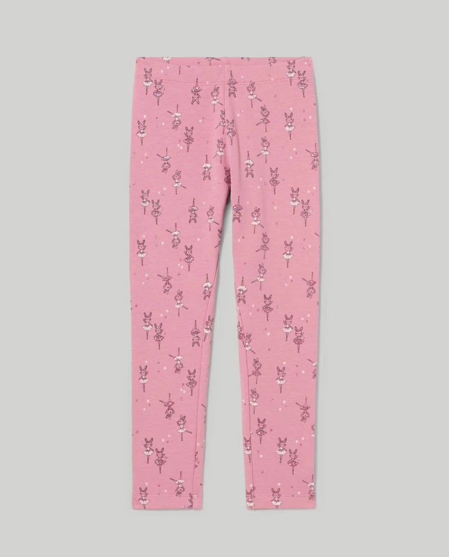 Blukids Girls' Stretch Cotton Fleece Leggings for Kids - Soft Warm Winter Pants