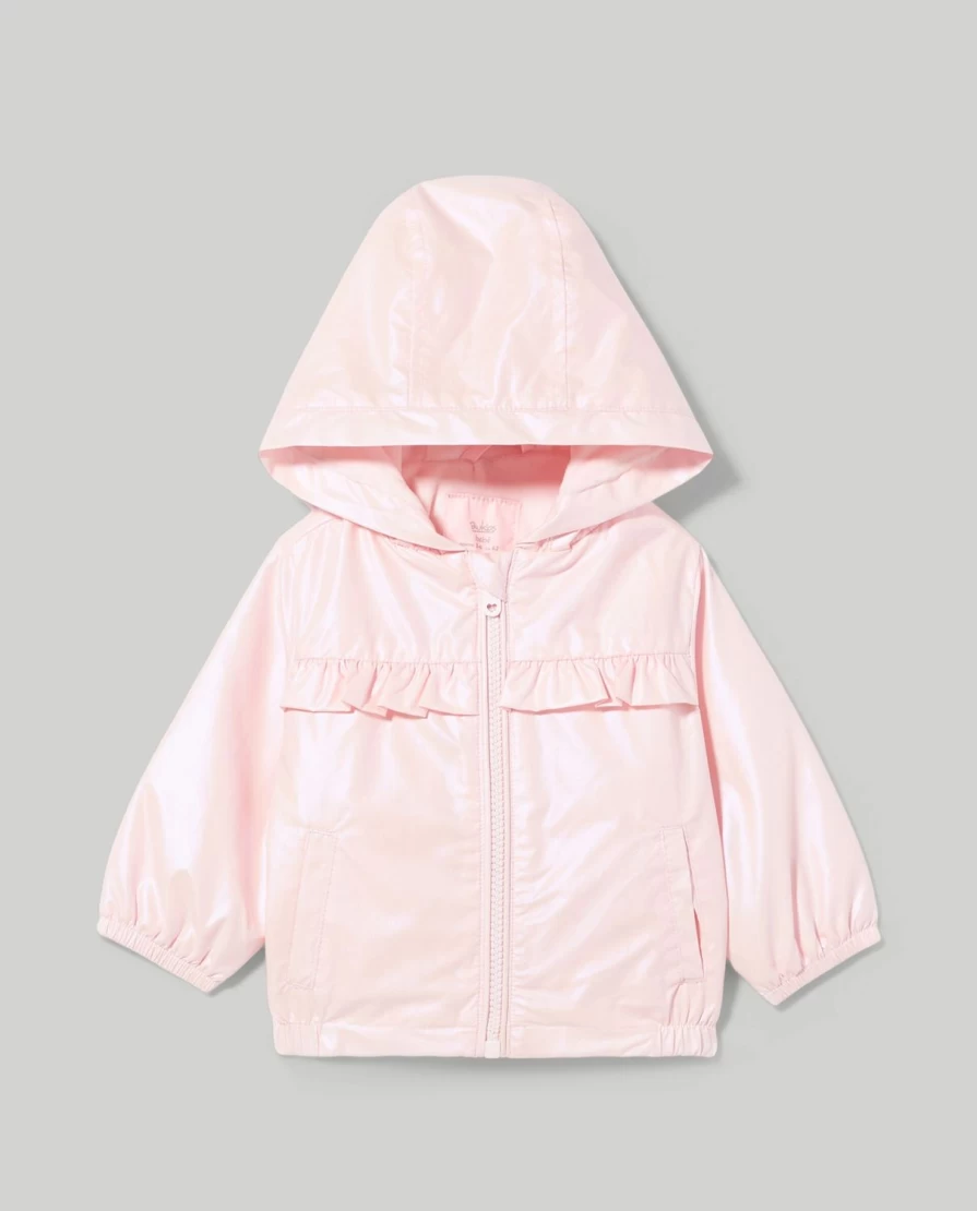 Blukids Newborn Baby Girls Hooded Full Zip Jacket