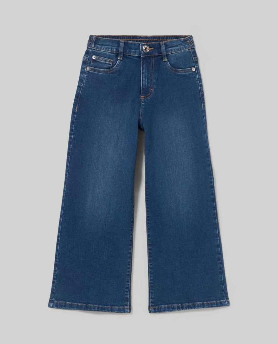 Blukids Youth Girls' Wide Leg Jeans - Comfortable & Stylish Denim Pants for Teens