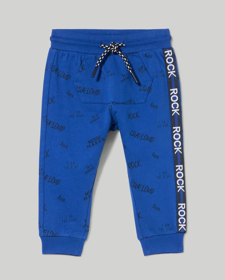 Blukids Newborn Baby Boys Girls Pure Cotton Fleece Joggers - Soft Comfortable Pants for Infants