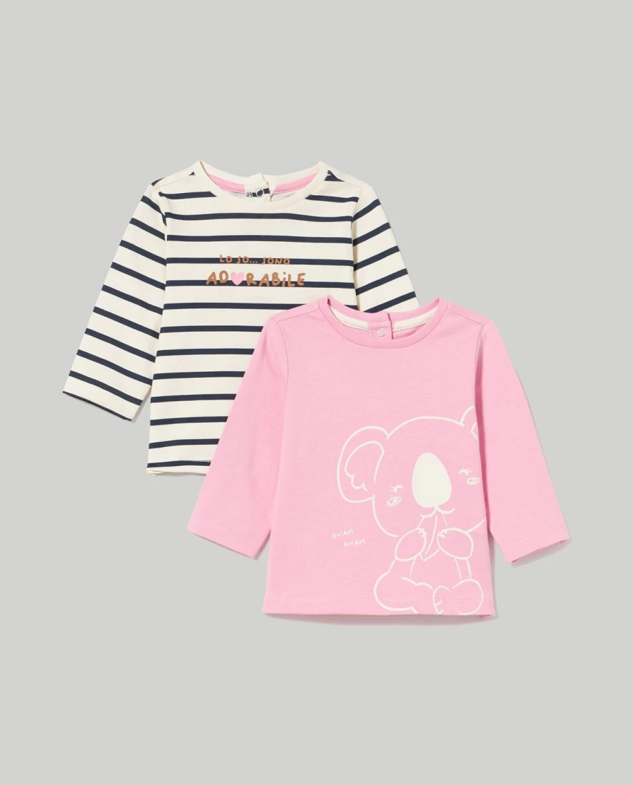 Blukids Newborn Baby Girls Pure Cotton Jersey T-Shirt - Soft & Comfortable