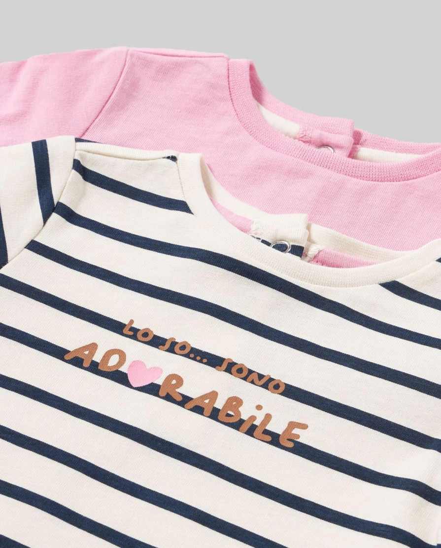 Blukids Newborn Baby Girls Pure Cotton Jersey T-Shirt - Soft & Comfortable