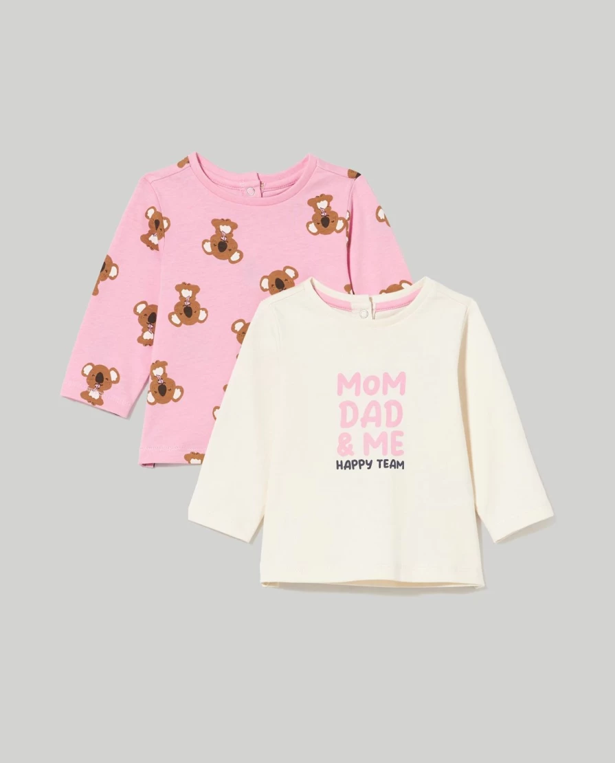 Blukids Newborn Pure Cotton Jersey T-Shirt for Baby Girls - Soft & Comfortable
