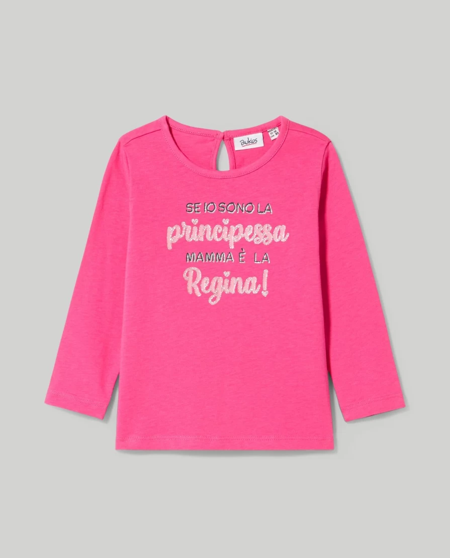Blukids Newborn Baby Girl Long Sleeve Cotton T-Shirt - Soft Comfortable Casual Top