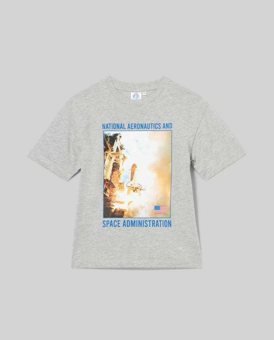 Blukids Youth Boys' Pure Cotton Melange T-Shirt - Soft Comfortable Casual Tee