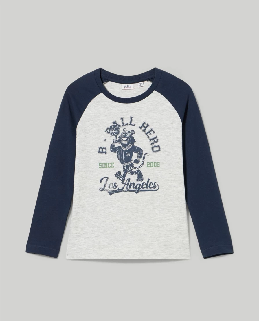 Blukids Kids' Long Sleeve Cotton T-Shirt for Boys and Girls - Comfortable Children's Top