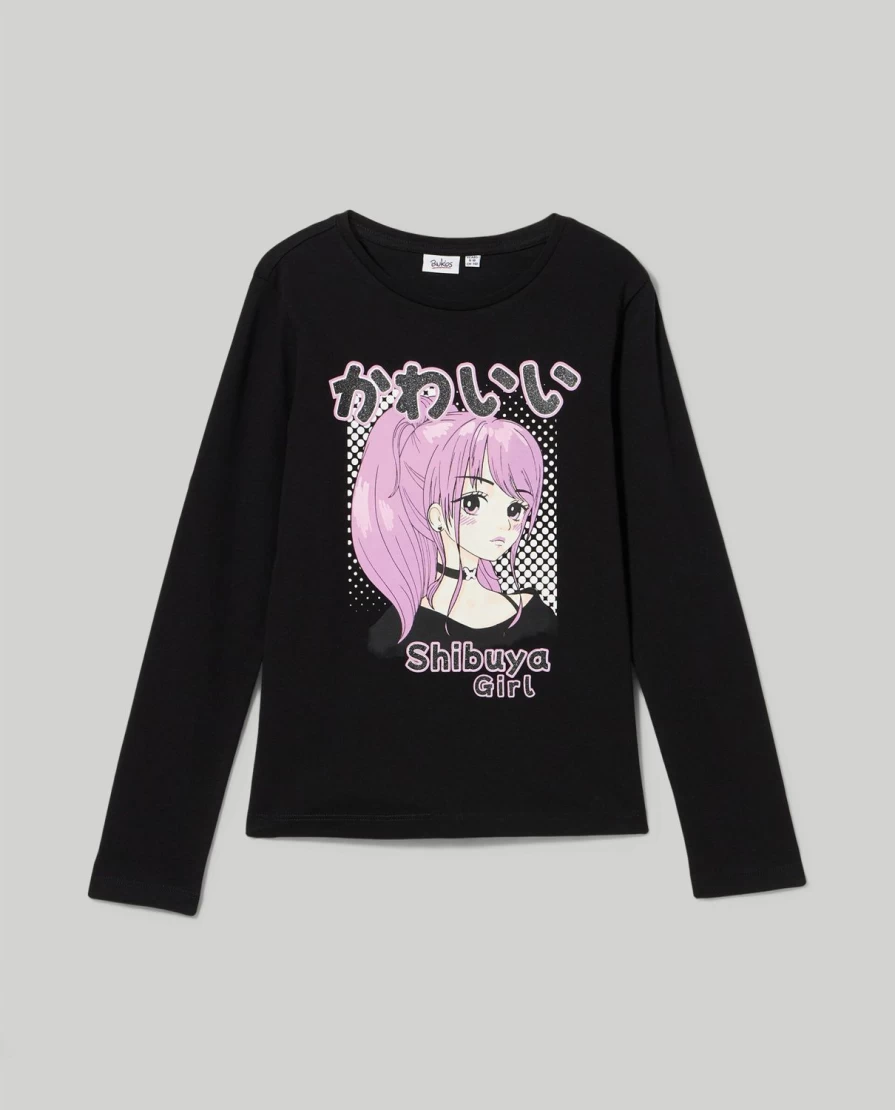 "Blukids Youth Pure Cotton Long Sleeve T-Shirt for Girls"