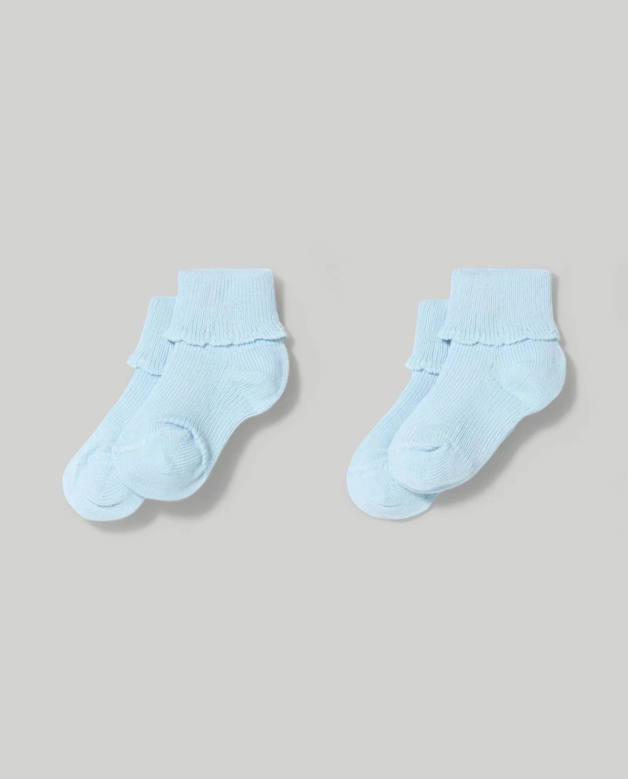 Blukids Newborn Baby First Days Socks Pack Of 2 - Made In Italy Soft Comfortable