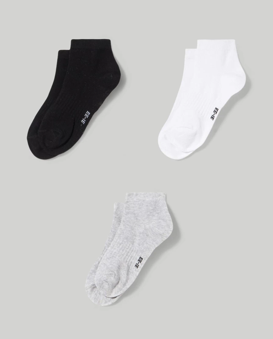 Blukids 3-Pack Soft Cotton Blend Socks for Kids - Comfortable & Durable Children's Socks