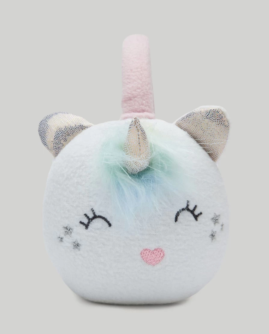 Blukids Kids' Unicorn Earmuffs - Soft Faux Fur Winter Headband for Girls & Boys