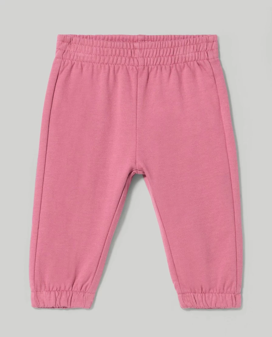 Blukids Newborn Baby Girl's Soft French Terry Cotton Trousers