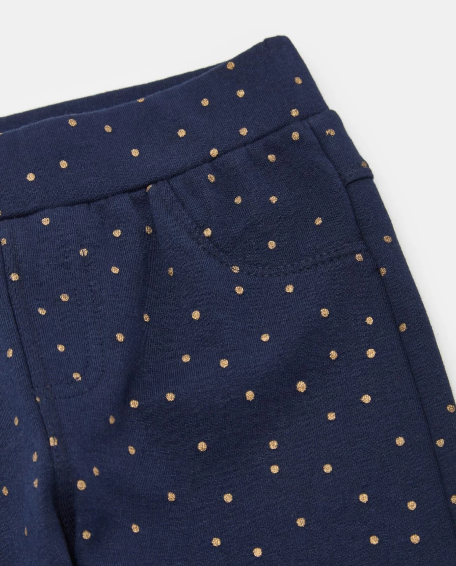 Blukids Newborn Baby Fleece-Lined Treggings - Soft Brushed Winter Leggings for Infants