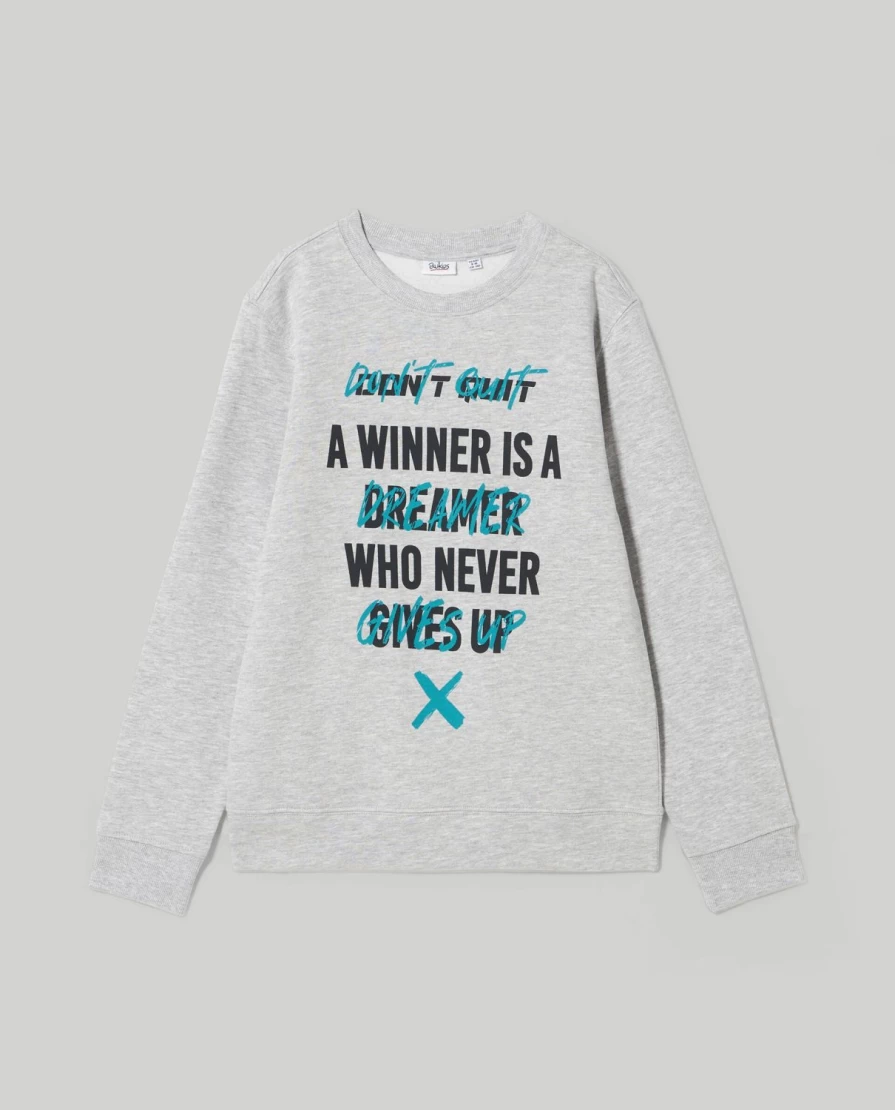 Blukids Youth Crewneck Sweatshirt - Stylish Boy Print Pullover for Kids