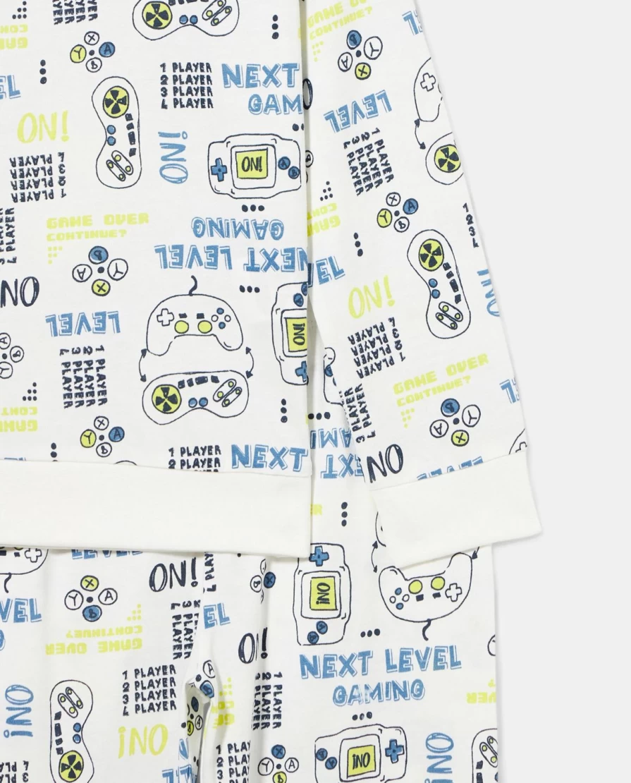 Blukids Kids' 100% Cotton Long Pajama Set - Soft & Comfortable Children's Sleepwear