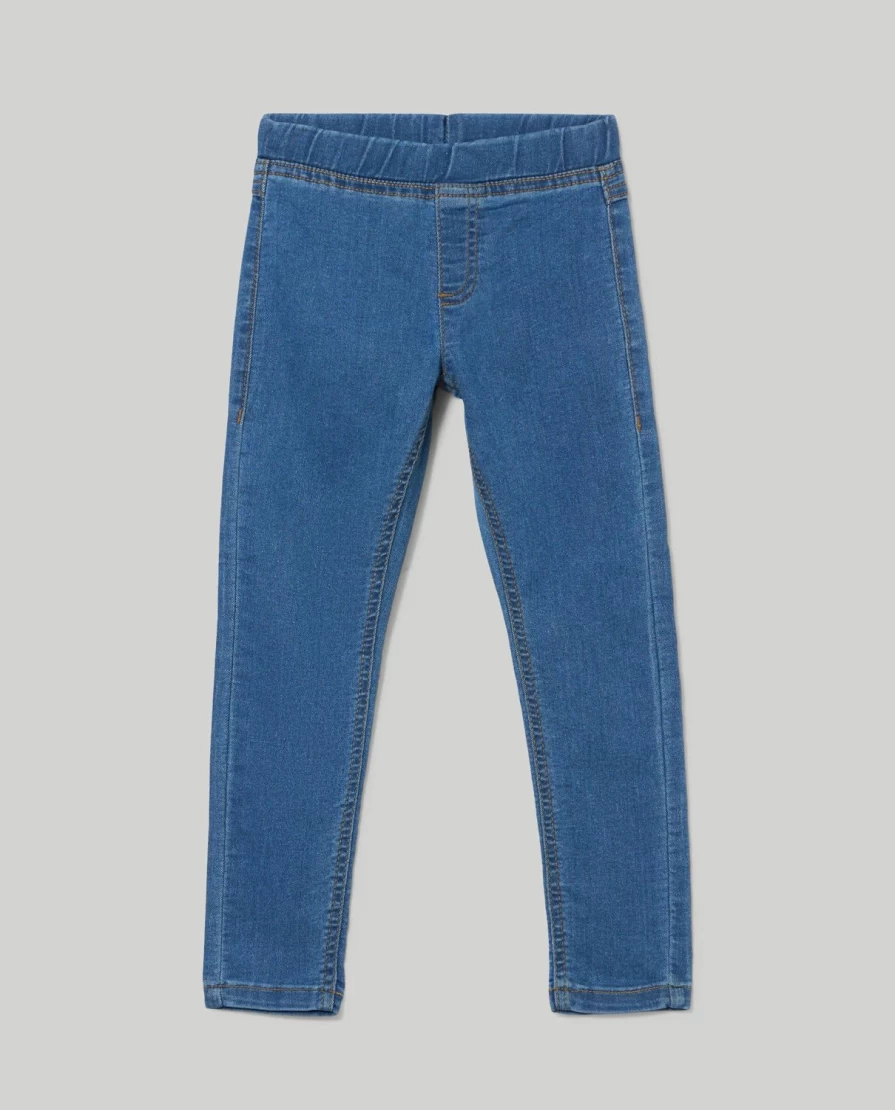Blukids Girls' Stretch Cotton Denim Treggings for Children - Comfortable & Stylish Kids' Jeans