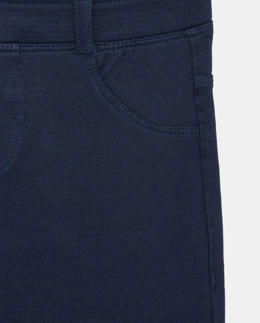 Blukids Girls' Lightweight Stretch Cotton Fleece Treggings - Comfortable Kids Leggings