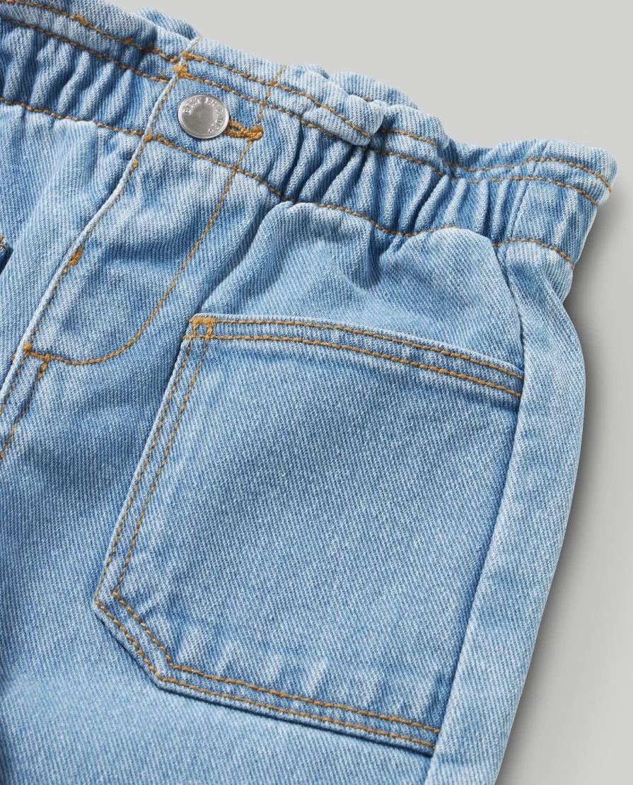 Blukids Newborn Baby Girls Pure Cotton Soft Denim Overalls