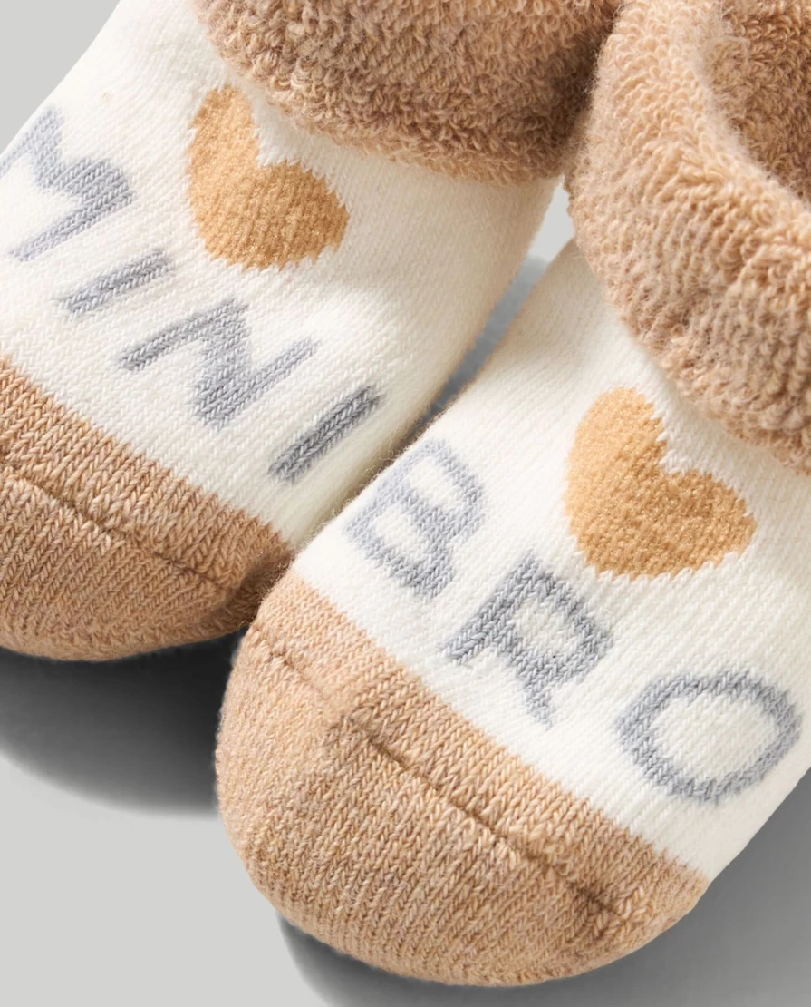 Blukids Organic Cotton Terry Socks for Newborns - Soft Baby Socks for Birth