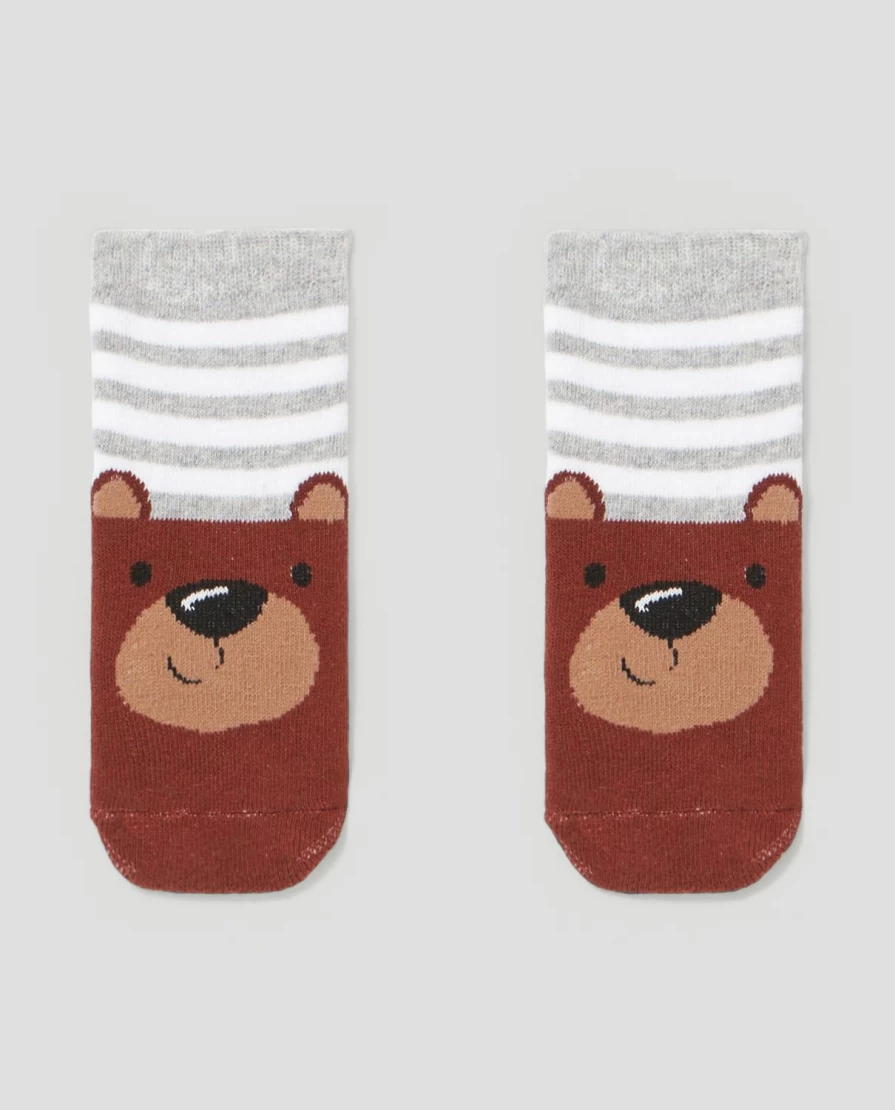 Blukids Non-Slip Newborn Baby Socks - Soft Anti-Slip Infant Socks for Crawling