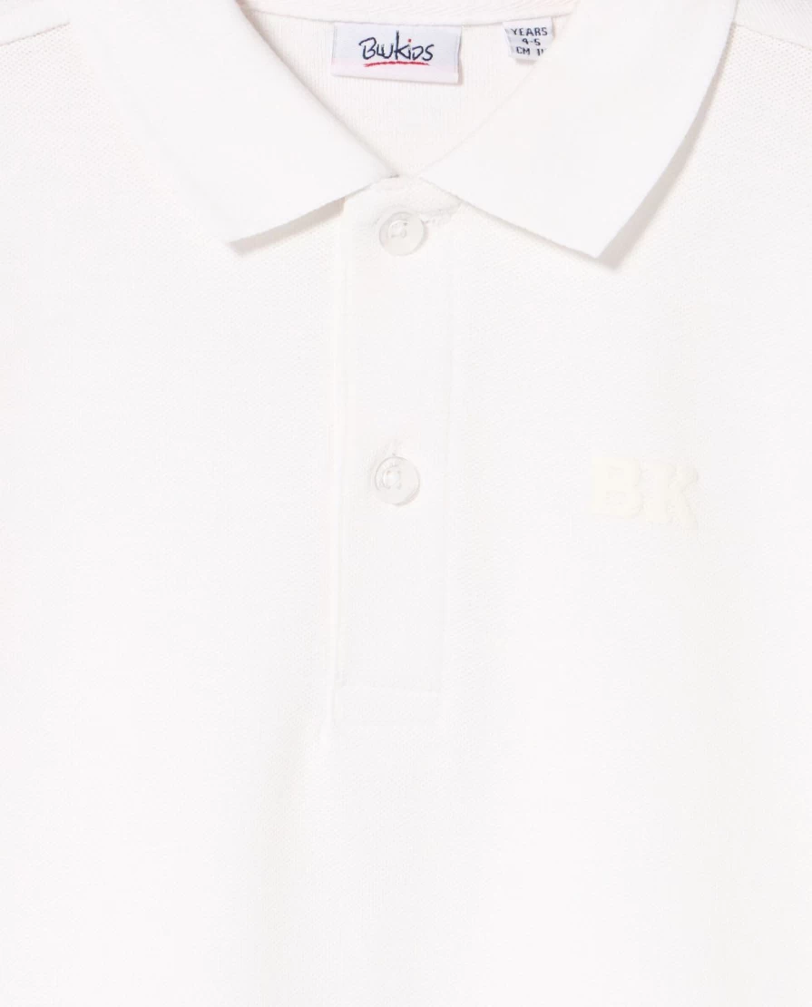 "Blukids Boys' Long-Sleeve Pure Cotton Pique Polo Shirt – Comfortable Kids' Casual Wear"