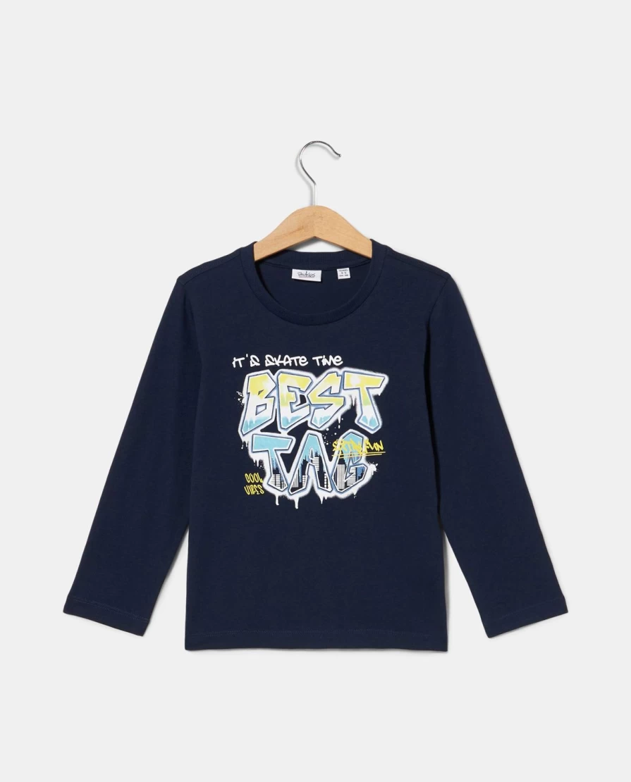 Blukids Kids' Long Sleeve Cotton T-Shirt for Boys and Girls - Comfortable Children's Top